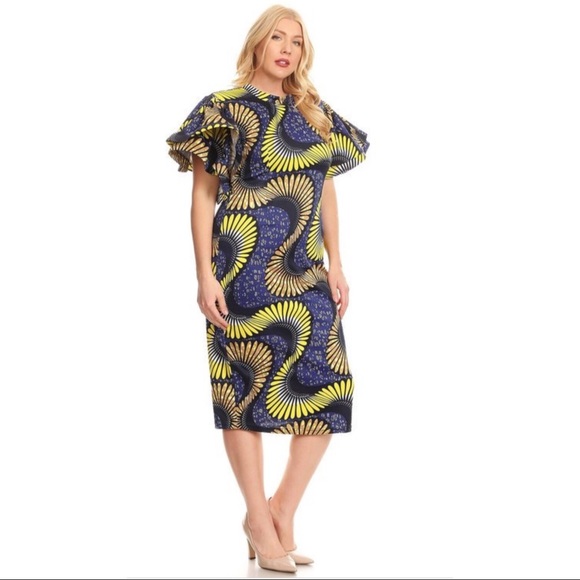 Boutique Dresses & Skirts - PLUS SIZE 💗AFRICAN PRINTS DRESS